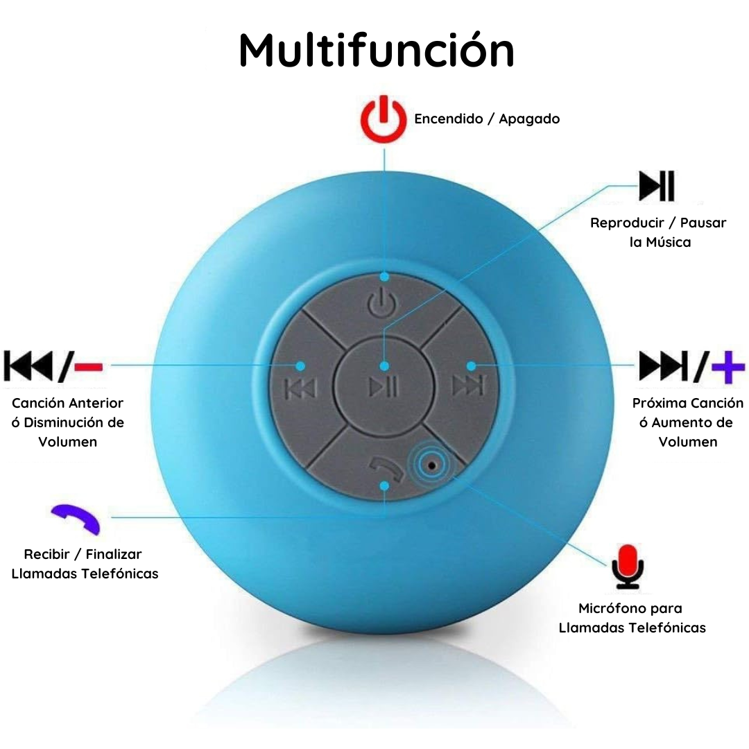 Altavoz Bluetooth Resistente al Agua